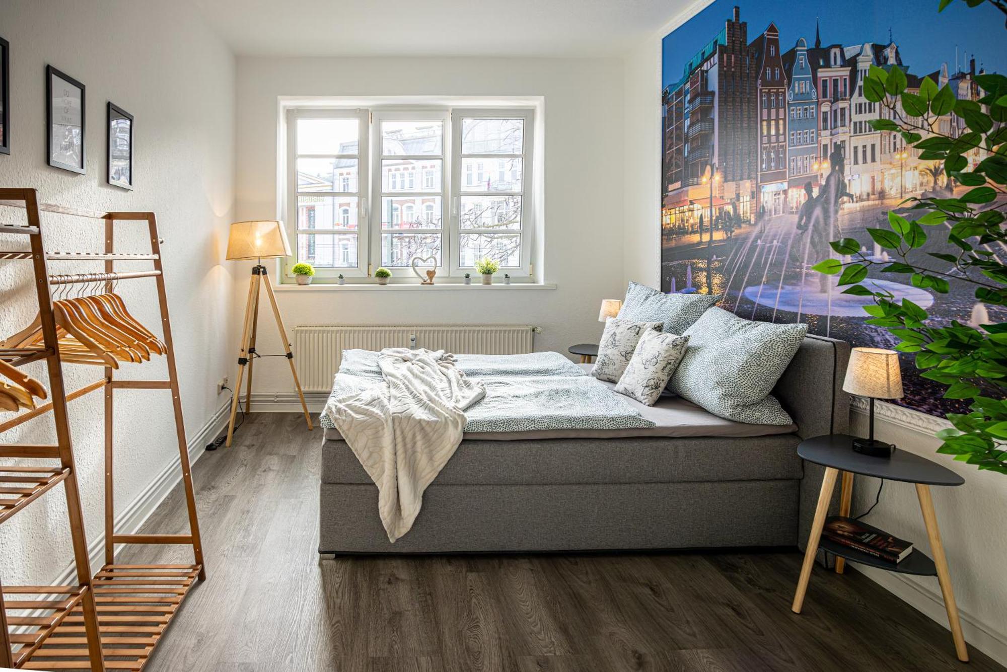 Luxus City Apartment Sauna Balkon Kueche Zentral Rostock Ngoại thất bức ảnh